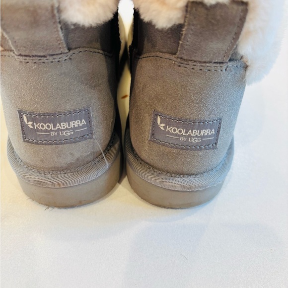Koolaburra by UGGs Gray-Tan Fur-Lined Boots size 8 - Picture 4 of 9